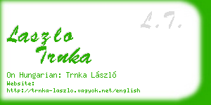laszlo trnka business card
